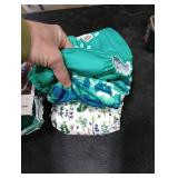 Mama Koala 3.0 Pocket Cloth Diapers for Babies with AWJ Lining, 6 Pack with 6 4-Layer Natural Cloth Diaper Inserts - Reusable and Washable Pocket Diapers (Love Green)