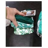 Mama Koala 3.0 Pocket Cloth Diapers for Babies with AWJ Lining, 6 Pack with 6 4-Layer Natural Cloth Diaper Inserts - Reusable and Washable Pocket Diapers (Love Green)