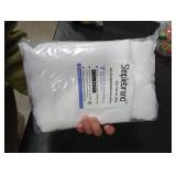 Simplebrand Ava Pure White Curtains for Bedroom 63 Inch Length 2 Panels Set, Light Filtering Window Treatment, Light Filtering Curtain Drapes, Soft Casual Rod Pocket Privacy Curtains, W40 x L63 Inch