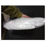 Simplebrand Ava Pure White Curtains for Bedroom 63 Inch Length 2 Panels Set, Light Filtering Window Treatment, Light Filtering Curtain Drapes, Soft Casual Rod Pocket Privacy Curtains, W40 x L63 Inch