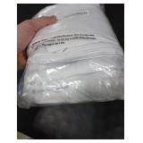 Simplebrand Ava Pure White Curtains for Bedroom 63 Inch Length 2 Panels Set, Light Filtering Window Treatment, Light Filtering Curtain Drapes, Soft Casual Rod Pocket Privacy Curtains, W40 x L63 Inch