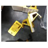 Adhesive No Drill Curtain Rod Brackets - Heavy Duty 30LB Holders for Bathroom Bedroom Kitchen, Universal Damage-Free Window Rod Hooks with Nail-Free Installation (8PC Gold)