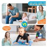 Infinno Inflatable Tummy Time Mat Premium Baby Water Play Mat for Infants and Toddlers Baby Toys for 3 to 24 Months, Strengthen Your Baby