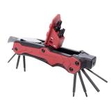 Birchwood Casey Universal Gun Multi-Tool | Durable Versatile Compact Portable Gunsmithing 14-in-1 Tool | Bits, Bit Driver, Multiple Wrenches, Knife & Pin Punch Included