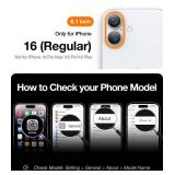 TORRAS Magnetic Slim-Fit for iPhone 16 Case 6.1 inch, Ultra-Thin 16 Phone Case Compatible with MagSafe Phone 16 Case, Light Anti-Scratch Matte Hard PC Bayer OriginFit, Black