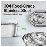 PETLIBRO Stainless Steel Cat Water Fountain, 101oz/3L Pet Water Fountain for Cats Inside, Food-Grade Dog Water Fountain, Automatic Cat Water Dispenser