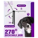 Breeze Touch Dog Grooming Arm - 32 Dog Grooming Table Arm with Clamp and Post, Loop Noose, No Sit Haunch Holder Grooming Restraint for Small & Medium Dogs