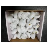 Homemory 24 Pack Waterproof Flameless Floating Tealights with Dried Rose Petals, Warm White Battery Flickering LED Tea Lights Candles - Wedding, Party, Centerpiece, Pool & SPA