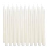 flamecan Ivory Taper Candles, Set of 20 Unscented and Smokeless 10 Inch Taper Candles Long Burning, Paraffin Wax with Cotton Wicks for Burning Approxinately 7-8 Hours Time