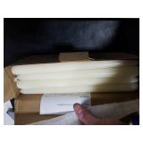 flamecan Ivory Taper Candles, Set of 20 Unscented and Smokeless 10 Inch Taper Candles Long Burning, Paraffin Wax with Cotton Wicks for Burning Approxinately 7-8 Hours Time