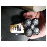 Hugdew 5 in 1 Head Shavers for Bald Men, Skull Head Shaver with Rechargeable Battery, Electric Razor, Hair Clippers, Nose Hair Trimmer, Cleaning Brush, Hair Manager, Idea Gift for Men(Brown)