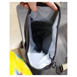 PATIKIL Stuff Sack, 9 x 16 Inch Waterproof Outdoor Storage Sack Upgrade Drawstring Bag Ultralight Ditty Bags Portable Dust Flap for Organizing Camping Hiking Travel Gear Gym, Black