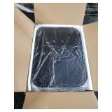 MYBEILEYI TV Tray Table, Adjustable Height, Flip-Top, Snack Side Table with 360° Swivel and 180° Tilt, C Shaped End Table for Couch, Sofa, Bed, Recliner, Black