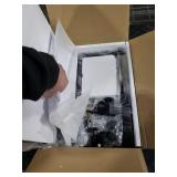 MYBEILEYI TV Tray Table, Adjustable Height, Flip-Top, Snack Side Table with 360° Swivel and 180° Tilt, C Shaped End Table for Couch, Sofa, Bed, Recliner, Black