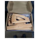 StrongTek Ergonomic Under Desk Footrest, 3 Adjustable Heights Wooden Office Footrest, Large Anti-Slip Surface, Improves Posture and Blood Circulation, up to 400lbs (Natural)