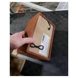 Victrola Willow Retro Wood Bluetooth Radio with Built-in Speakers: Elegant & Vintage Design, Rotary AM/FM Tuning Dial, Bass & Treble Control, Wireless Streaming (Walnut)