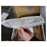 The Tiles Plaza 10-Sheet Peel and Stick Backsplash, 12 x 11.5 White Long Hexagon Self-Adhesive Wall Tile, Stone Composite Stick On Decorative Mosaic Tile for Kitchen Bathroom Fireplace