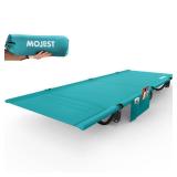 Mojest Ultralight Camping Cot for Adults, Portable Folding Camping Bed, Supports 350 lbs - Lightweight for Travel, Camping, Hiking, Backpacking, Mountaineering (Blue)
