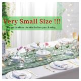 Hewory Mini Bud Vases for Centerpieces: 28pcs Small Glass Vase Bulk - Clear Tiny Vases for Wedding Baby Shower Birthday Party Events Table Decor