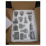 Hewory Mini Bud Vases for Centerpieces: 28pcs Small Glass Vase Bulk - Clear Tiny Vases for Wedding Baby Shower Birthday Party Events Table Decor