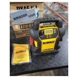 DEWALT DXAEJ14 Digital Portable Power Station Jump Starter - 1600 Peak Amps with 120 PSI Compressor for Tires, Sports Equipment & Bikes, 15W USB-A and 25W USB-C Power