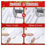 18pcs Christmas Tree Gate, 15.7 Inches Tall Christmas Tree Picket Fence for Dogs, Round Toddler Baby Proof White Gate Around Xmas Tree, Thick Plastic Reja para Arbol de Navidad Pet Cat Protector