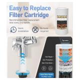 Filtered Shower Head with Handheld Spray Combo,12 inch High Pressure Rainfall Shower Head with Adjustable Slide Bar,Dual Rainfall Showerhead,Bathroom Accessories,Black