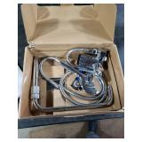 Filtered Shower Head with Handheld Spray Combo,12 inch High Pressure Rainfall Shower Head with Adjustable Slide Bar,Dual Rainfall Showerhead,Bathroom Accessories,Black