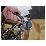 Filtered Shower Head with Handheld Spray Combo,12 inch High Pressure Rainfall Shower Head with Adjustable Slide Bar,Dual Rainfall Showerhead,Bathroom Accessories,Black