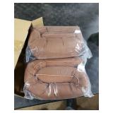 Gisafai 2 Pcs 36 Inch Long Door Draft Stopper Under Door Draft Noise Wind Stopper for Home Balcony Office, Brown