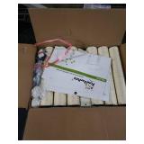 FourFurPets 26.7in Large Cat Tree Tower Condo, Cat Scratch Posts for Indoor Cats, Big Plate, Three 23.6in Full Sisal Scratching Posts, White