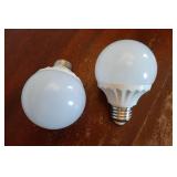 2 Pack LED Halloween Bulbs, Automatic Color Changing Purple, Orange, Green Every 6s, G70 E26 2W, Energy Saving Globe Light Bulb for Holiday Party, Porch, Indoor & Outdoor Decor - Retail: $4,036