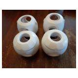 Child Safety Door Knob Cover (4 Pack) Hard-to-Remove Dual-Lock Door Handle Covers for Kids - Reusable Baby Proof Door Knob Locks - Installs Easily, No Tools Needed (White) - Retail: $9