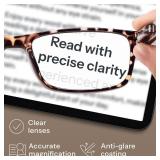 3.25 Professional Reading Glasses for All Day - Computer Readers with Blue Light Protection - Value Pack - Retail: $14