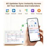 10.1 Digital Calendar & Smart Touchscreen Planner, Electronic Calendar with Chore Chart for Family Schedules & Meal Planning, Wall Mountable Digital Photo Frame, Gifts for Women Men (White) - Retail: 