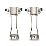 Cane Ice Tip Attachment, Outdoor Non-Slip in Winter Durable Metal 5-Prong Tip, Improve Balance for Adult Outdoor Walking, Walking Sticks Tools (2 Pack) - Retail: $10