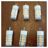 G4 LED Bulb 4W 3000K Warm White 12V AC/DC T3 JC Type Bi-Pin 20-35W Halogen Equivalent Non-dimmable for Outdoor Landscape Lighting Deck Stair Step Path Lights, Home Lighting, 6 Pack - Retail: $15