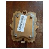 Small Antique Trinket Dish Vintage Gold Metal Jewelry Tray, Ring Holder-5.3 x 3.5 x 1.2 inches - Retail: $10