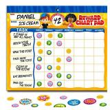 Behavior Reward Chart System - Pad with 26 Chore Charts for Kids, 2800 Stickers to Motivate Responsibility & Good Habits - Retail: $12