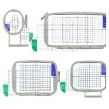 Embroidery Machine Hoop 4 in 1 Set(SA442+SA443+SA444+SA445) Compatible with Brother PE900 SE2000 PE800 SE1900 SE1950 PE780D 770 700 750D SE1800 Innovis1250D Babylock Accord Emore Ellure - Retail: $30