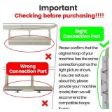 Embroidery Machine Hoop 4 in 1 Set(SA442+SA443+SA444+SA445) Compatible with Brother PE900 SE2000 PE800 SE1900 SE1950 PE780D 770 700 750D SE1800 Innovis1250D Babylock Accord Emore Ellure - Retail: $30