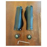 ROCKBROS Ergonomic Design Mountain Bike Grips, Double Lock-on and Non-Slip Bike Grips, Cushioned Comfortable Bicycle Handlebars Grips, for Commuting. - Retail: $12