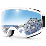 Ski Goggles OTG - Over Glasses Snow/Snowboard Goggles for Men, Women & Youth - 100% UV Protection - Retail: $30