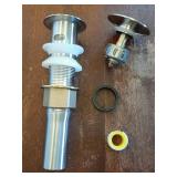 KES All Metal Bathroom Sink Drain with Strainer Basket Hair Catcher Anti Clog Pop Up Drain Stopper for Vanity Vessel Sink with Overflow, Rustproof 18/8 Stainless Steel Brushed Nickel S2013A-BN - Retai