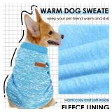 3 Pack Dog Sweaters for Small Dogs Girl Boy Winter Fleece Clothes Warm Soft Dog Sweatshirt Outfit for Dogs Cats Pet Apparel - Retail: $12