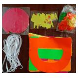 Glow Neon Party Supplies Set Glow in the Dark Happy Birthday Banner with UV Black Light Reactive Cake Topper Swirls Neon Fluorescent Latex Balloons Stars for Birthday Party - Retail: $10