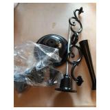 3 Arm Black Candelabra, Candelabra Candle Holder, 10 Inch Tall Candlesticks Holder, Elegant Taper Candle Holder Centerpiece for Wedding, Church, Halloween, Dining, Home Decor - Retail: $18