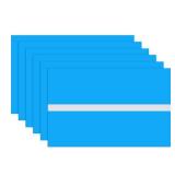 6-Pack Engraving Blank Materials Double Color 7x11 Inch, 1.3mm Thick ABS Plastic Sheet Yard Signs Name Plate for Door/Office/Home/Conference/Hotel/DIY Carving[Sky Blue/White] - Retail: $8