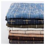 Decorative 14x36 Lumbar Pillow Cover, Olive Green Cross Pattern Woven Textured Cushion Case Polyester Cozy Modern Farmhouse Vintage Pillowcase for Couch Sofa Bed Living Room, ONLY 1 Cover - Retail: $1