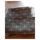 Decorative 14x36 Lumbar Pillow Cover, Olive Green Cross Pattern Woven Textured Cushion Case Polyester Cozy Modern Farmhouse Vintage Pillowcase for Couch Sofa Bed Living Room, ONLY 1 Cover - Retail: $1